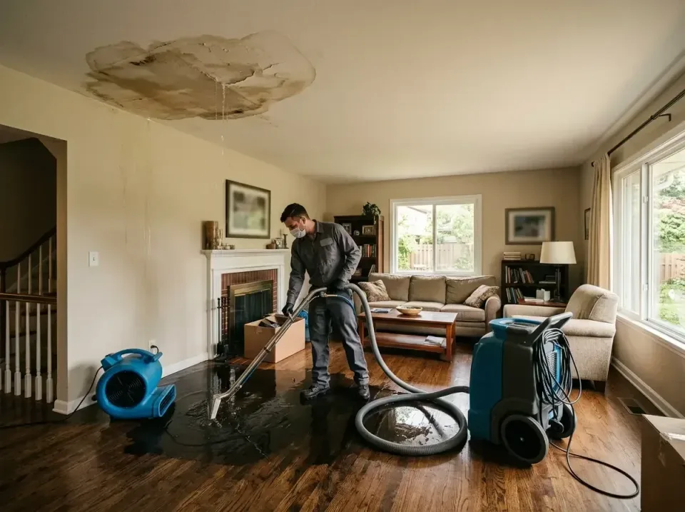 attic-pipe-burst-ceiling-drip-008 — frequently asked questions, Water Damage Restoration & Carpet Care in Olney, IL